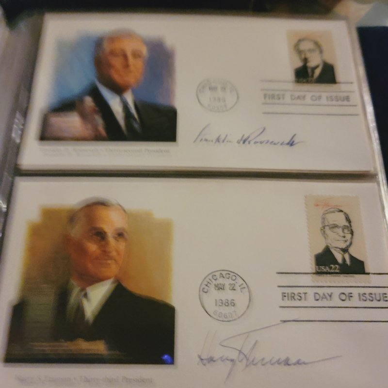 USA The Presidents of the US first day issue complete set with binder