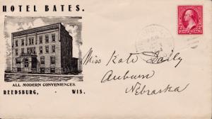 United States 1903 R.P.O. Chicago Elroy St. Paul  Hotel Advertising Wisconsin