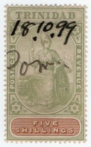 (I.B) Trinidad Revenue : Duty Stamp 5/-