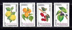 Romania stamps #4547 - 4550, MNH, XF, complete topical set, Fruit,  CV $12.00