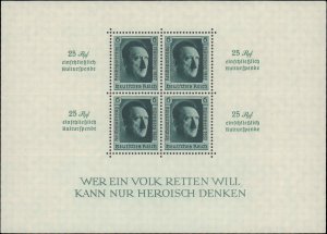 Germany #B104, Complete Set, 1937, Never Hinged