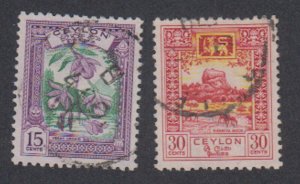 Ceylon - 1950 - SC 309-10 - Used