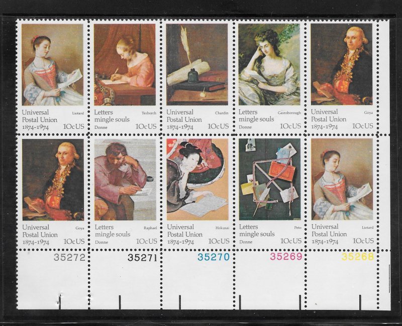 #1530-37 MNH Plate Block of 10