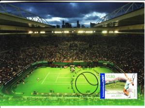 Australia 2005 Maxicard Scott #2322 $1.80 Player, court, stands in 2005 - Aus...