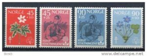 Norway 1960 Sc B62-5 Mi 438-9 442-3 MNH Cv $25