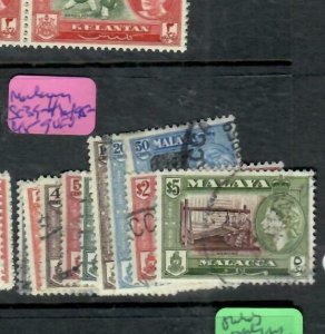 MALAYA MALACCA   (P2211BB)    QEII  SET  SG 39-46, 48-9   VFU 