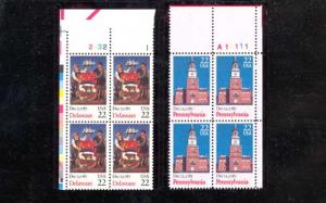 Plate Blocks of Ratification of Constitution Set Cat. $36.00