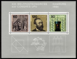 1984, Germany 260pf, Souvenir sheet, MNH, Sc 1420