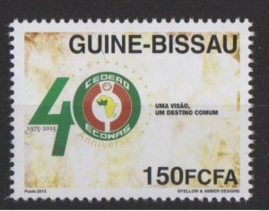 Guinea Bissau 2015 Common Issue Joint Issue ECOWAS ECOWAS 40 years 40 years-