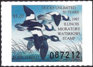 IL13 Mint,OG,NH... State Duck Stamp... SCV $12.00... VF/XF