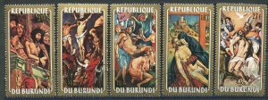 509 -  BURUNDI 1972 - Paintings - Art - Jesus Christ - Used Set