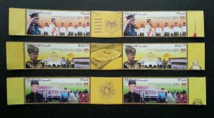 *FREE SHIP Malaysia Agong XIV Sultan Kedah 2016 Royal stamp setenant MNH