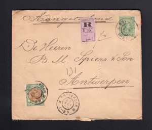 NETHERLANDS: #51 50c on 1899 Registered Cover - CAT $550.00 - SCARCE