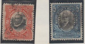 U.S. Scott #39-40 Canal Zone - Possession Stamps - Used Set