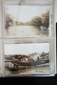 US Lot of 23 Early 20th Century Flood Disaster Photograph Cards