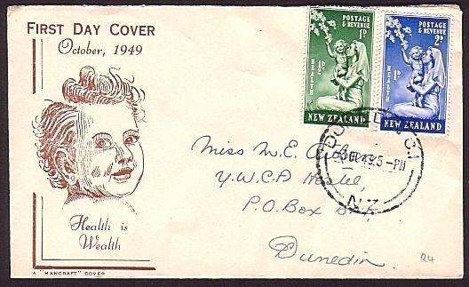 NEW ZEALAND 1949 Health commem FDC.........................................30785