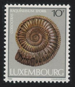 Luxembourg Fossils 'Coeloceras raquinianum' ammonite 1984 MNH SG#1140 MI#1109