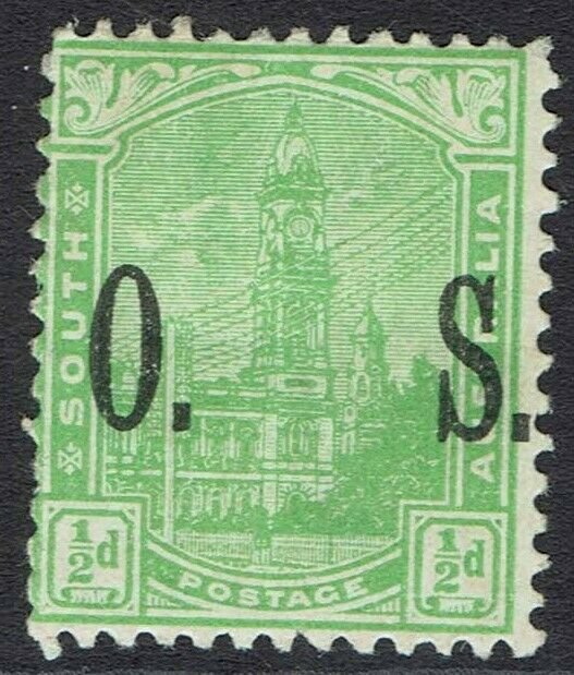 SOUTH AUSTRALIA 1899 GENERAL POST OFFICE OS 1/2D 