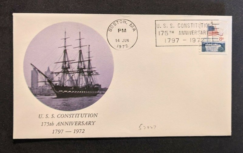 1972 USS Constitution 175th Anniversary Navy Cover Boston MA