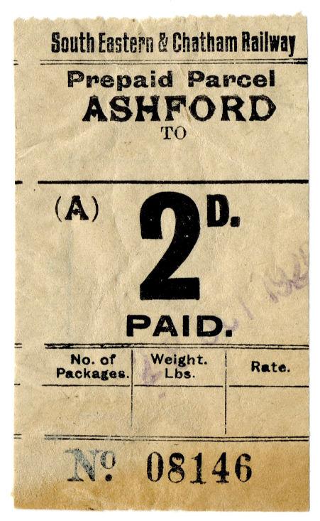 (I.B) South Eastern & Chatham Railway : Parcel 2d (Ashford)