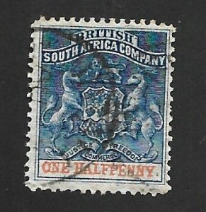 British Africa Company 1891 - U - Scott #1