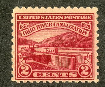 US 681 MNH SCV $.90 BIN $.50 OHIO RIVER