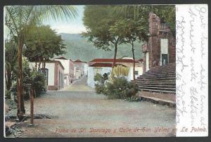 SPAIN TO SIERRA LEONE 1906 postcard ex Las Palmas, Freetown arrival cds....56984