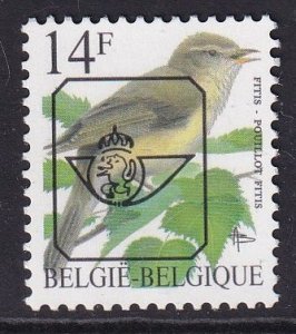 Belgium  #1446A  MNH  1995  birds 14f  pre cancelled pouillot fitis