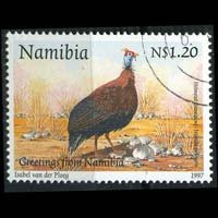 NAMIBIA 1997 - Scott# 829 Guineafowl Set of 1 NH