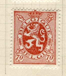 BELGIUM; 1929 early Lion type definitive issue Mint hinged 70c. value