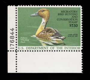 AFFORDABLE GENUINE SCOTT #RW53 MINT OG NH 1986 FEDERAL DUCK STAMP PLATE 176844