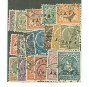 Netherlands Indies #81-98 Used Single (Complete Set)