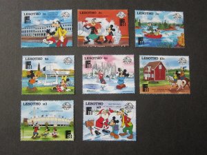 Lesotho 1988 Sc 640-647 Disney set MNH