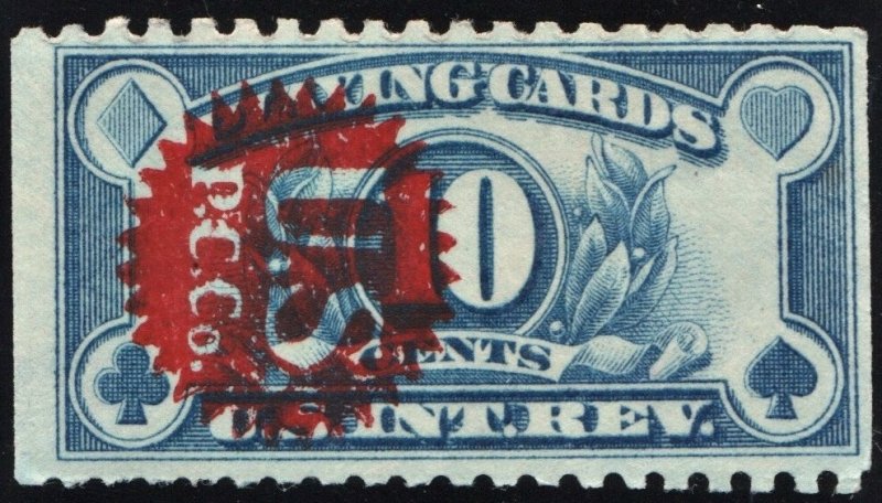 SC#RF23 10¢ Playing Card Stamp: Precancel U.S.P.C.Co. (1929) Used