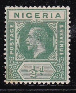 Album Treasures Nigeria Scott # 1  1/2p  George V   Mint Hinged