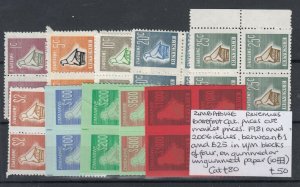 Zimbabwe 1981/2006 Revenue/Fiscal Collection In Blocks MNH Scarce JK5797