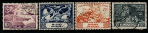 SINGAPORE SG33/6 1949 UPU SET FINE USED