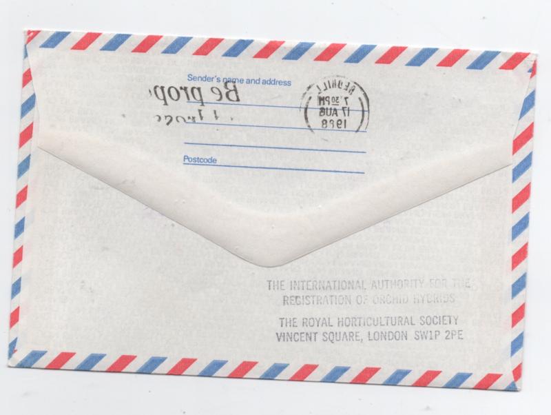 Great Britain Scott# MH23A  type 2, MH118   used on cover to U.S.A.