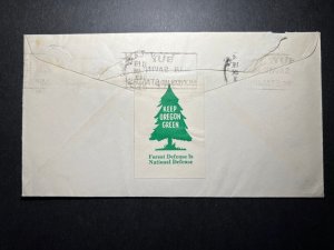 1943 USA Cover Portland OR to Riverside CA Old Oregon Trail Centennial