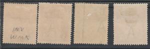 AUSTRALIA 1918 KGV RANGE TO 2D SINGLE WMK INC 1/2D INVERTED 