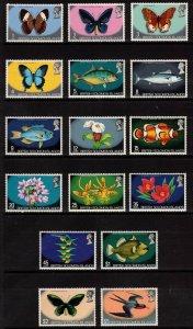 SOLOMON ISLANDS 1972-73 Flora and Fauna; Scott 232-47; MNH