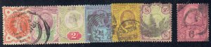 Great Britain - 1887 - SC 111-16,119 - Used