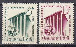 Germany - 1939 Horticultural Exhibition Sc# B138/B139 - MH (781)