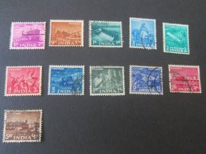 India 1955 Sc 254,256-60,262,264,266,269-70 FU