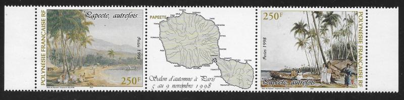 FRENCH POLYNESIA SC# 743 GUTTER PR FVF/MNH 1998