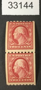 US STAMPS  #391 MINT OG NH PAIR LOT #33144