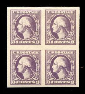 momen: US Stamps #535 Block of 4 Mint OG NH XF