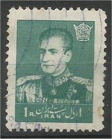 IRAN, 1958, used 1r, Pahlavi Scott 1111