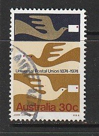 1974 Australia - Sc 598 - used VF - single - Carrier Pigeons