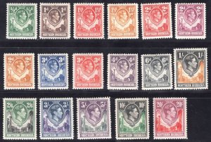 MOMEN: NORTHERN RHODESIA SG #25/45 1938 MINT OG H £250 LOT #66500